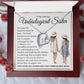 Forever Heart Necklace, Unbiological Sister Gift