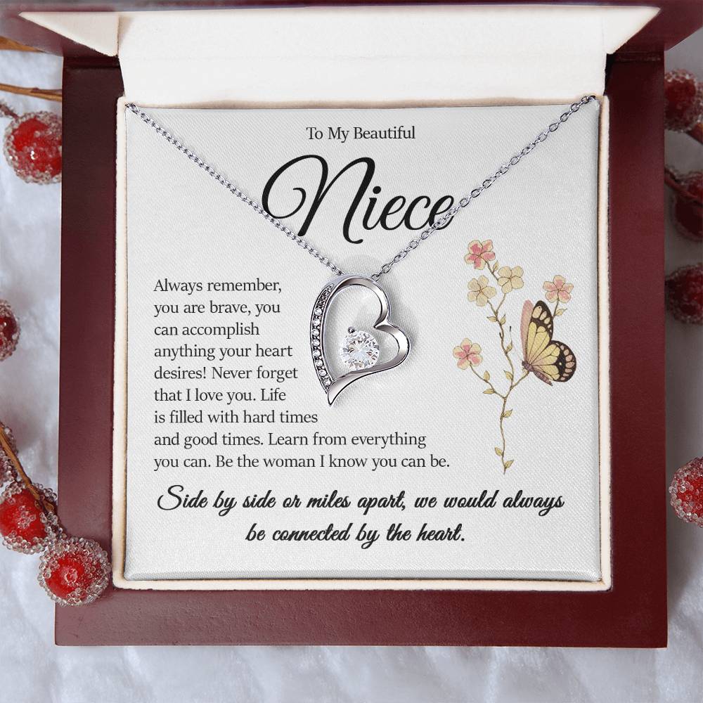 Forever Heart Necklace, Niece Gift