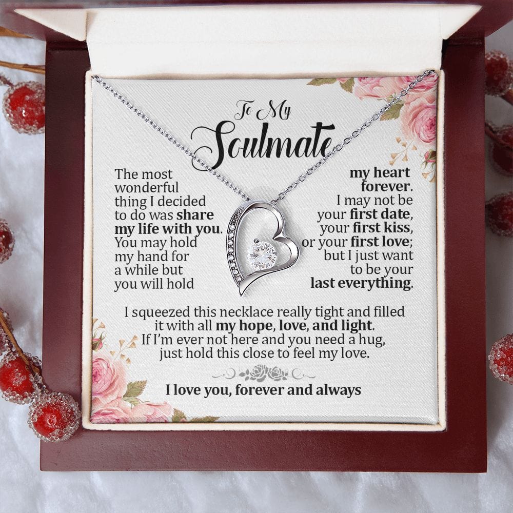 To My Soulmate, Forever Heart Necklace