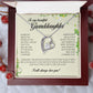 To My Beautiful Granddaughter, Forever Heart Necklace