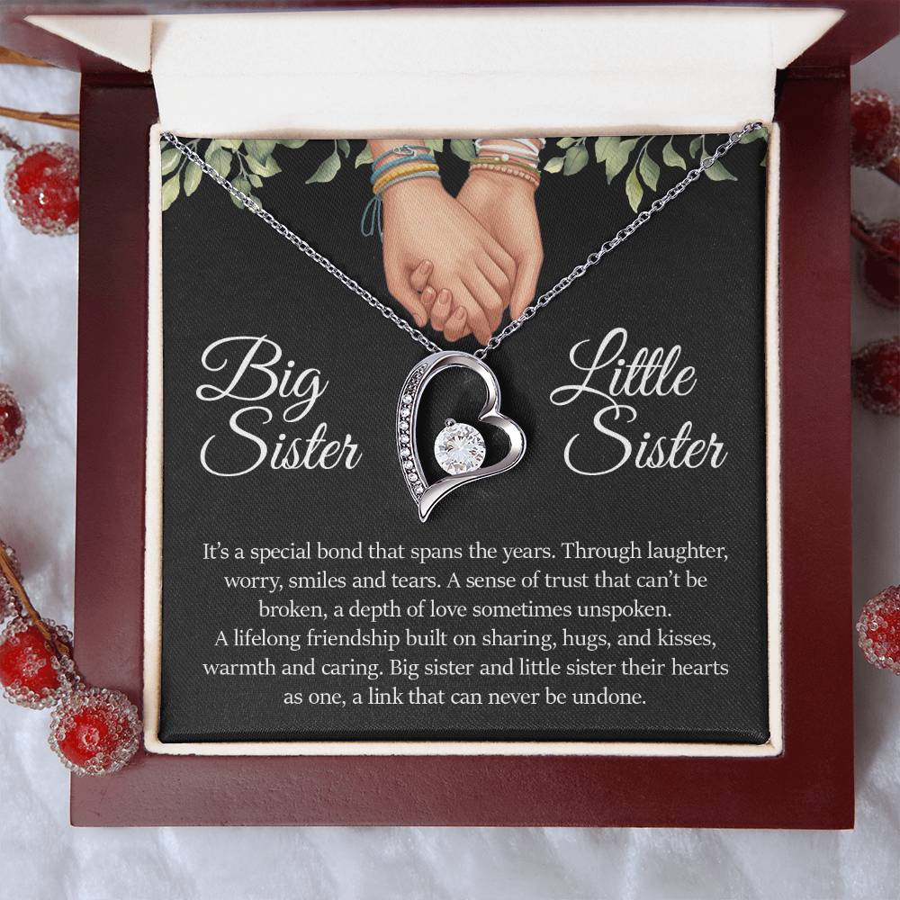 Big Sister Little Sister , Forever Love Necklace