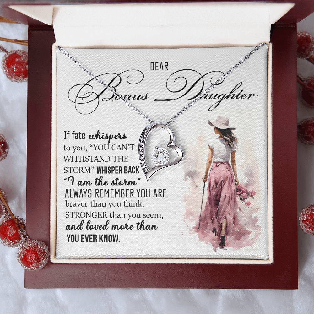 Forever Heart Necklace, Bonus Daughter Gift