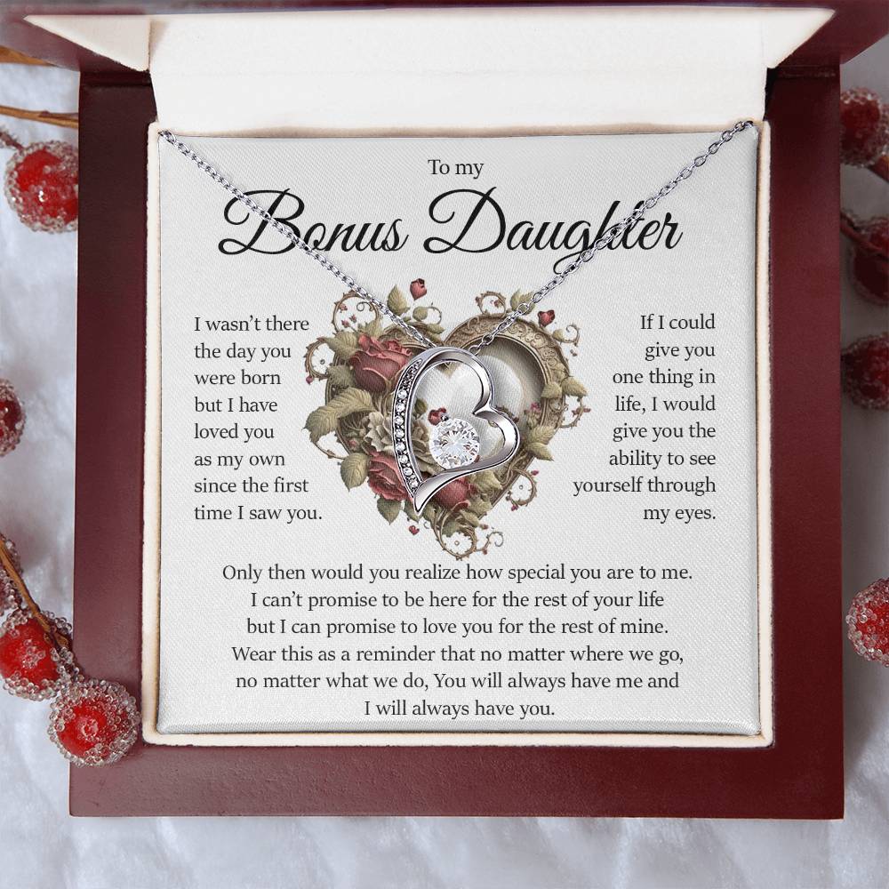 Bonus Daughter Gift, Forever Love Necklace