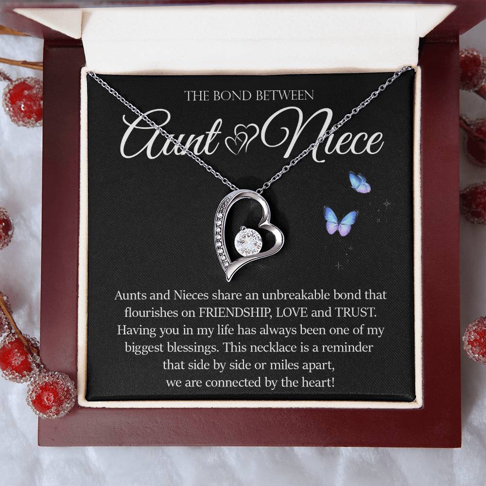 Forever Heart Necklace, Aunt and Niece Gift