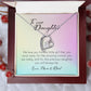 To Our Daughter, Forever Heart Necklace