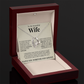 Forever Love Necklace - To My Beautiful Wife "You're The Best Thing That Ever Happened To Me"