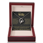 Forever Love Necklace - To My Wife "I'd Rather"