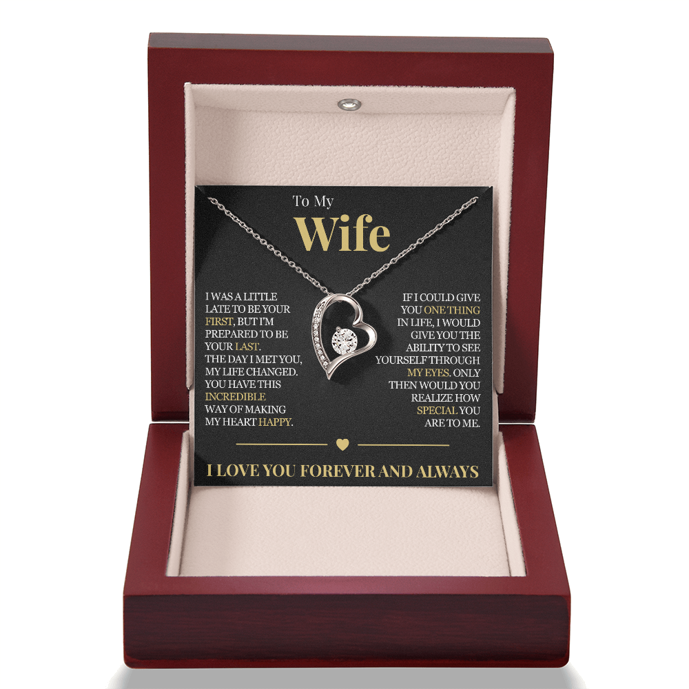 Forever Love Necklace - To My Wife "My Life Changed"