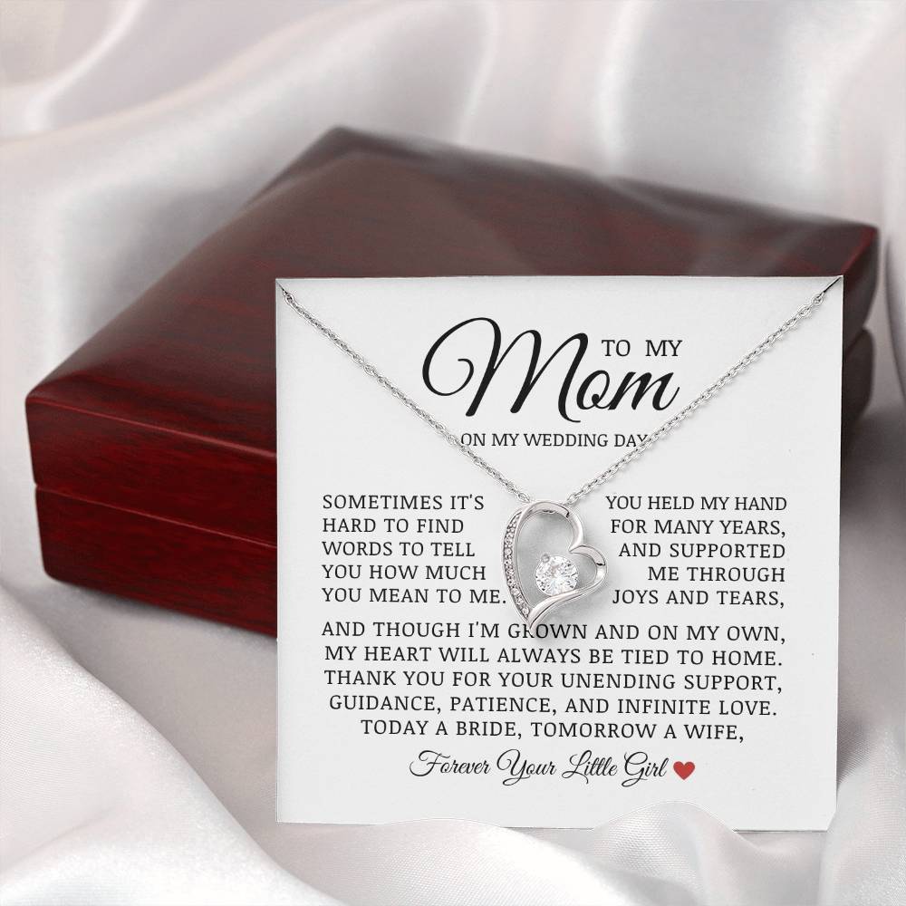 To My Mom On My Wedding Day, Forever Love Necklace