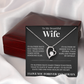 Forever Love Necklace - To My Beautiful Wife "The One Who Holds My Heart"