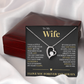 Forever Love Necklace - To My Wife "My Life Changed"