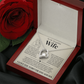 Forever Love Necklace - To My Beautiful Wife - "I Love You Forever and Always"