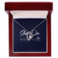 18K Yellow Gold Finish Forever Heart Necklace