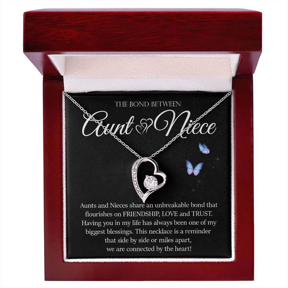 Forever Heart Necklace, Aunt and Niece Gift