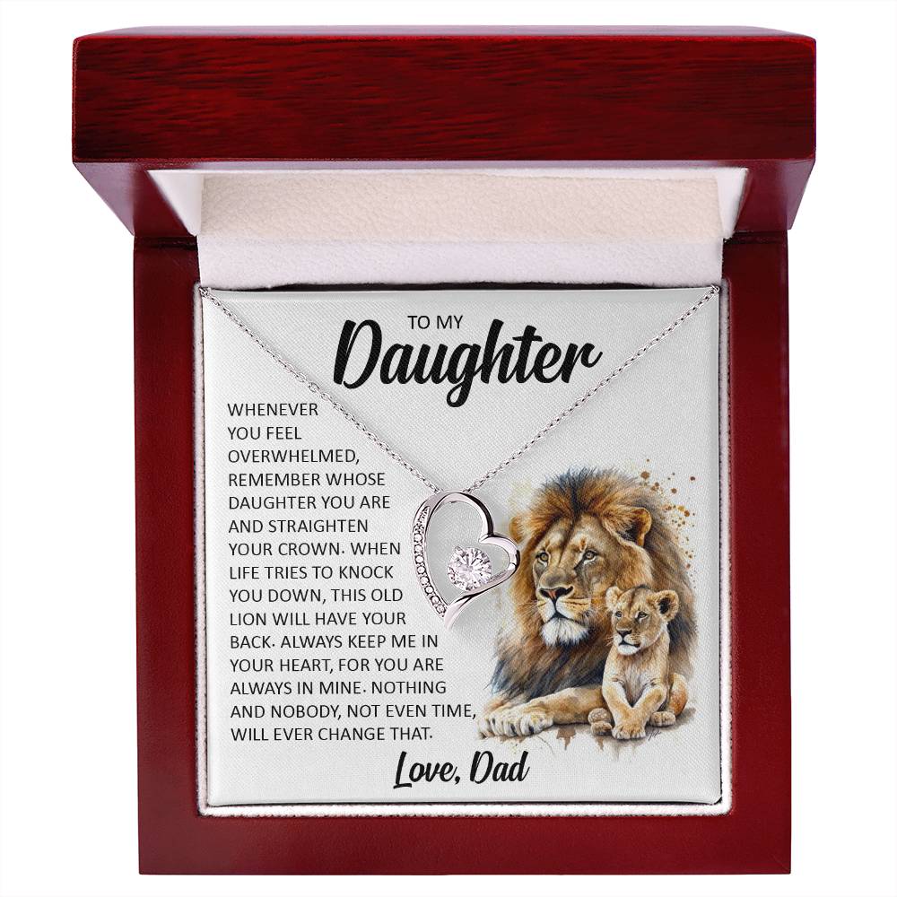 Forever Heart Necklace, Daughter Gift