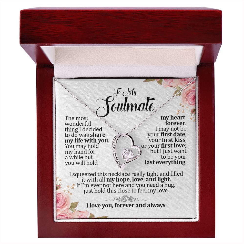 To My Soulmate, Forever Heart Necklace