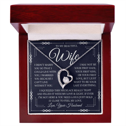 To My Beautiful Wife, Forever Love Necklace