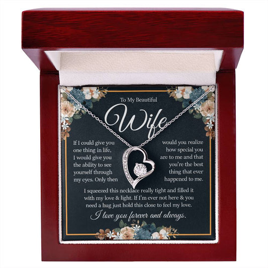 To My Beautiful Wife, Forever Love Necklace
