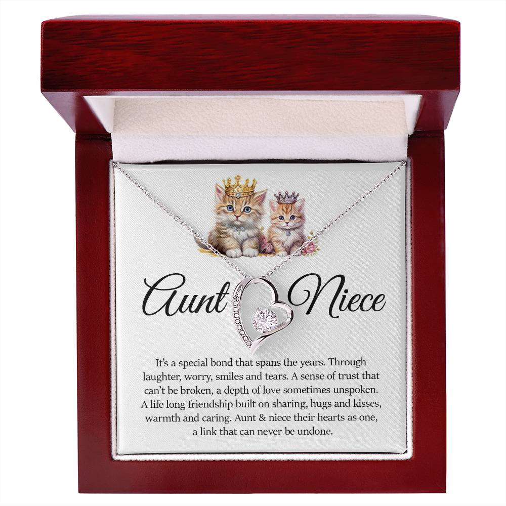 Forever Heart Necklace, Aunt and Niece Gift