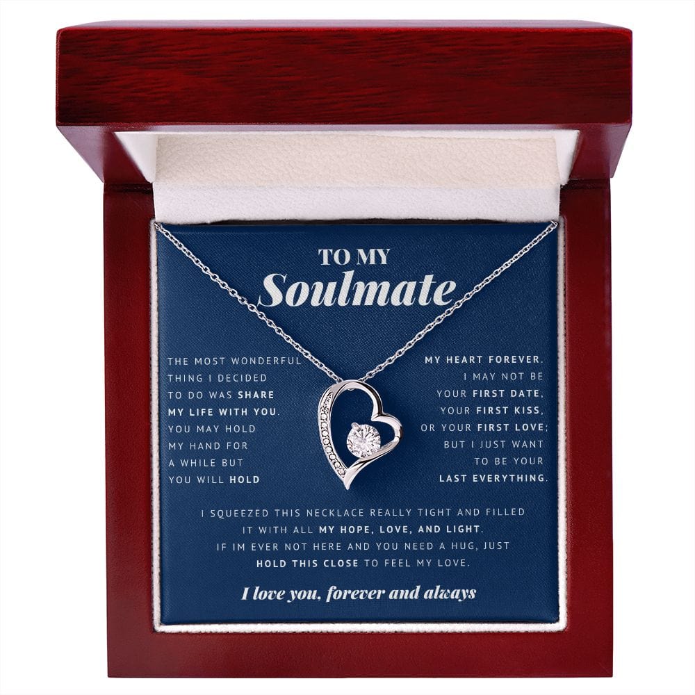 To My Soulmate, Forever Heart Necklace