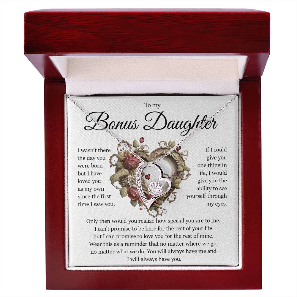 Bonus Daughter Gift, Forever Love Necklace