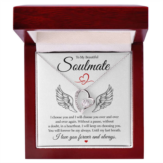 To My Beautiful Soulmate, Forever Love Necklace