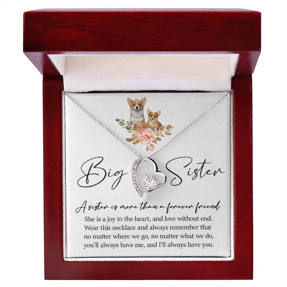 Forever Heart Necklace, Big Sister Gift