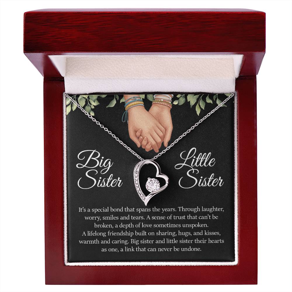 Big Sister Little Sister , Forever Love Necklace
