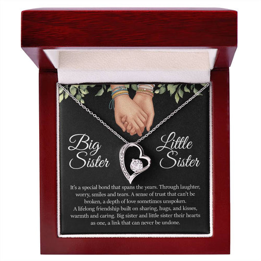 Big Sister Little Sister , Forever Love Necklace