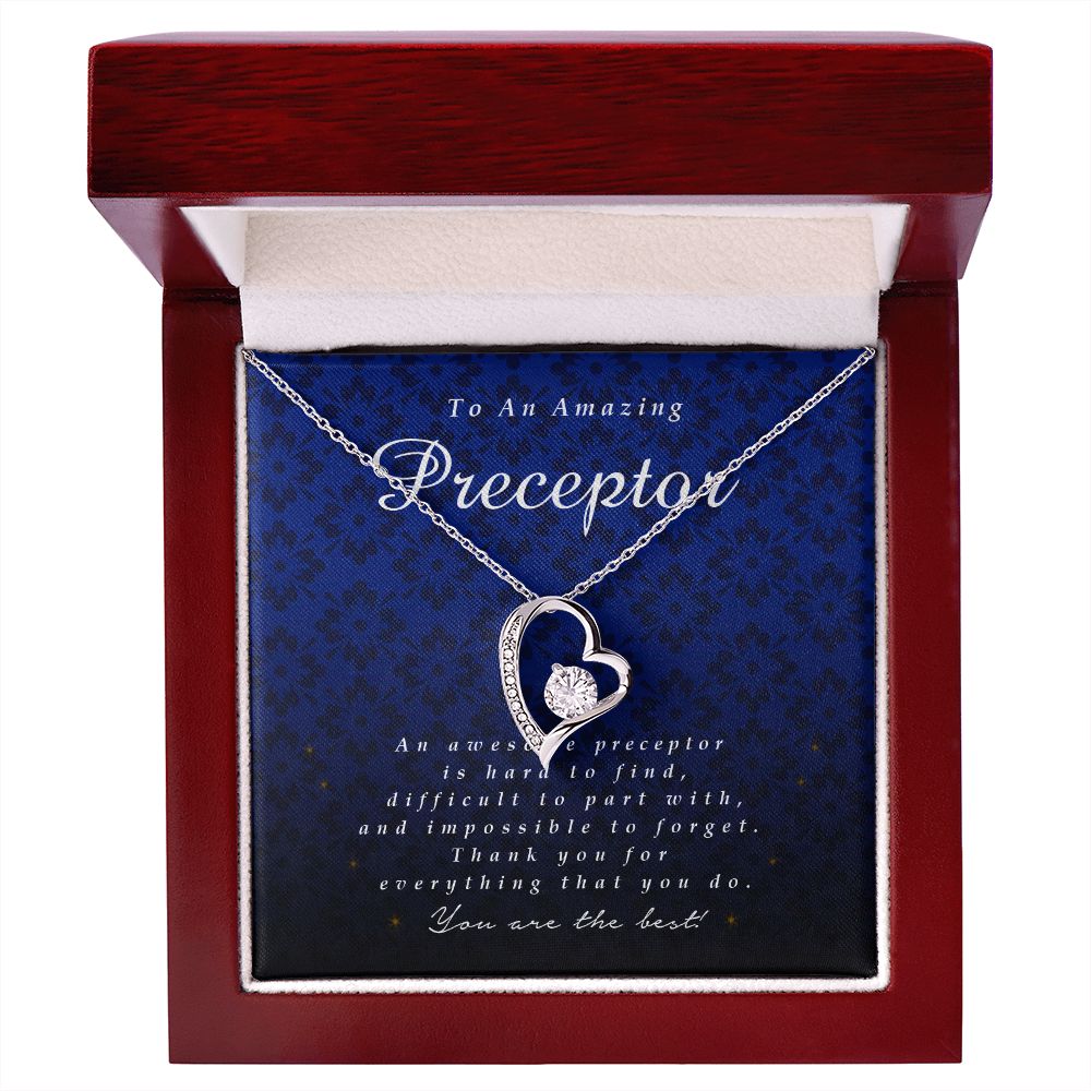 To an Amazing Preceptor, Forever Heart Necklace, Preceptor Gift