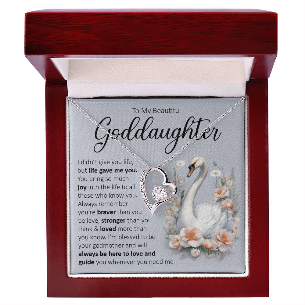 Forever Heart Necklace, Goddaughter Gift