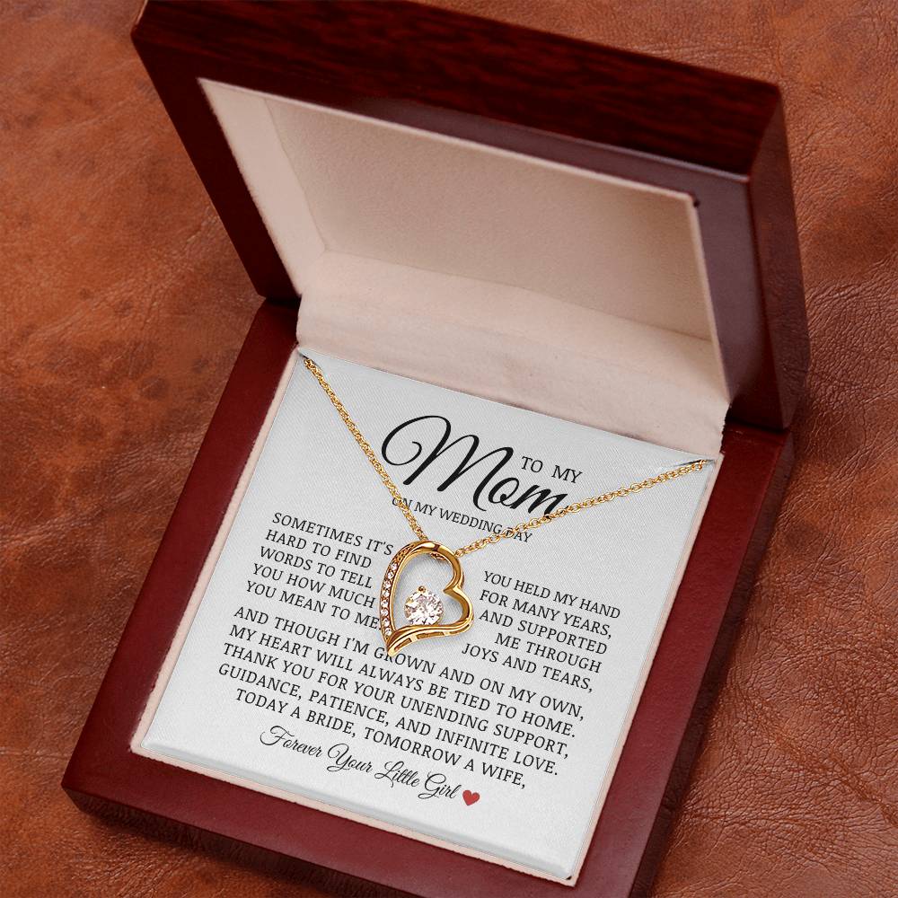 To My Mom On My Wedding Day, Forever Love Necklace