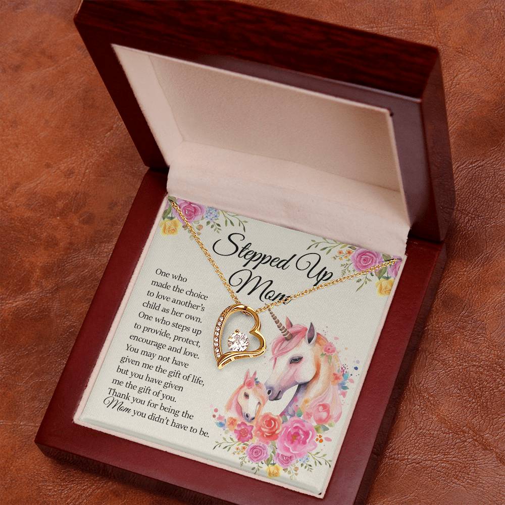 Stepped Up Mom, Forever Heart Necklace