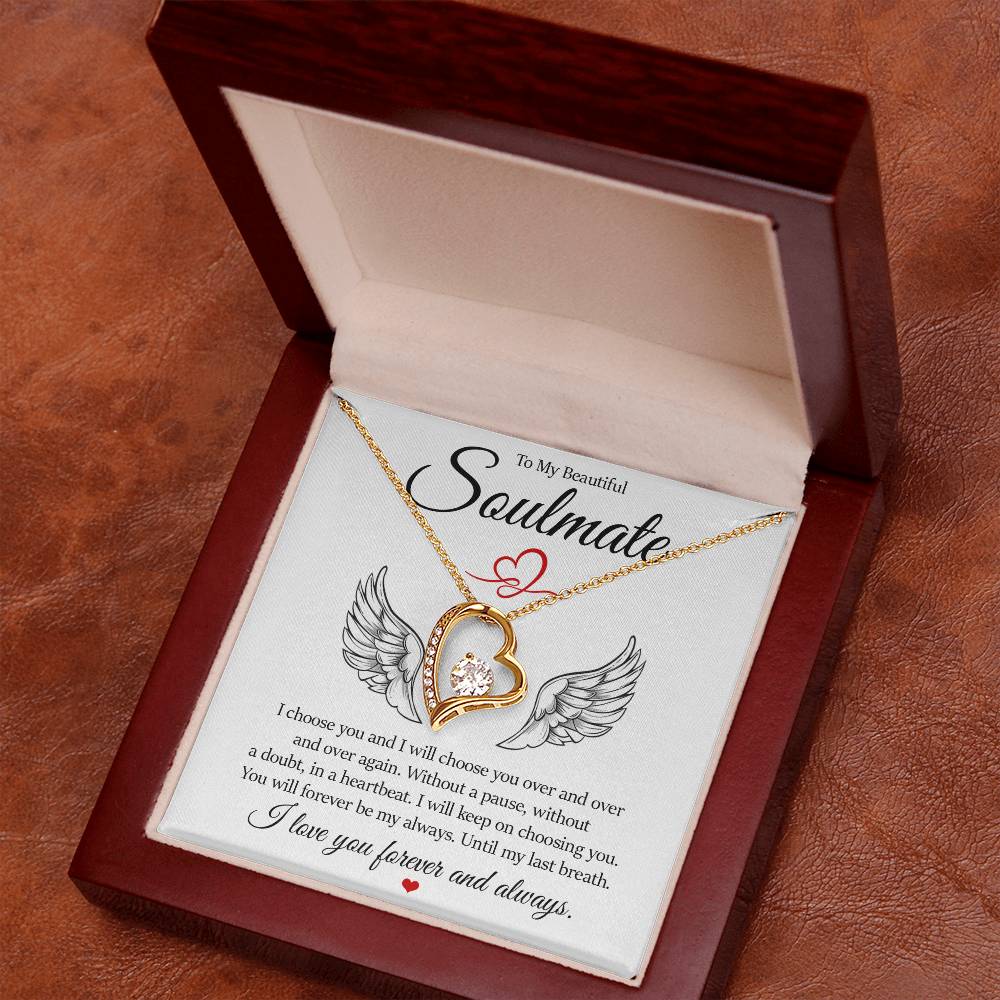 To My Beautiful Soulmate, Forever Love Necklace