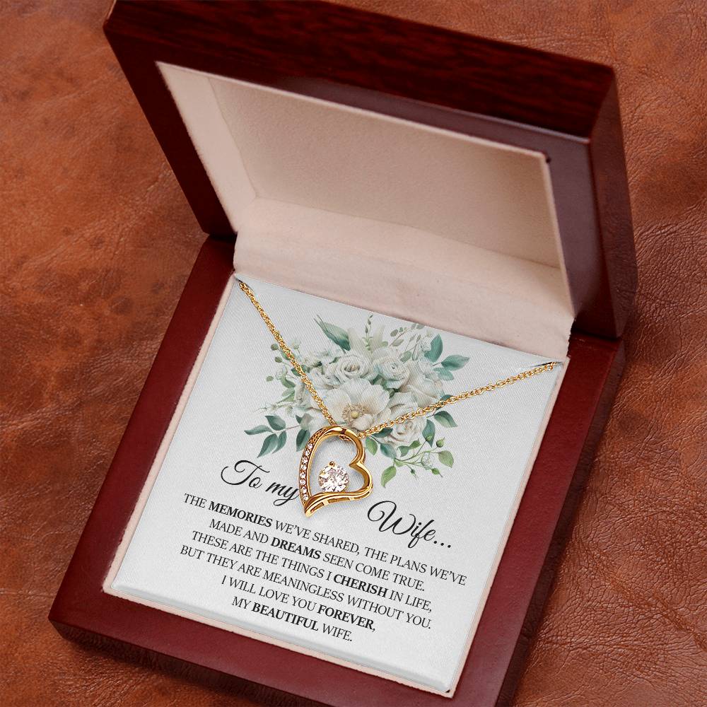 To My Wife, Forever Love Necklace