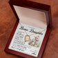 To My Beautiful Bonus Daughter, Forever Heart Necklace