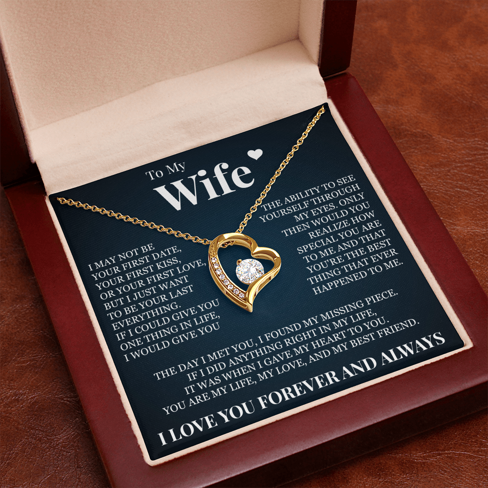 Forever Love Necklace - To My Wife "I Found My Missing Piece"