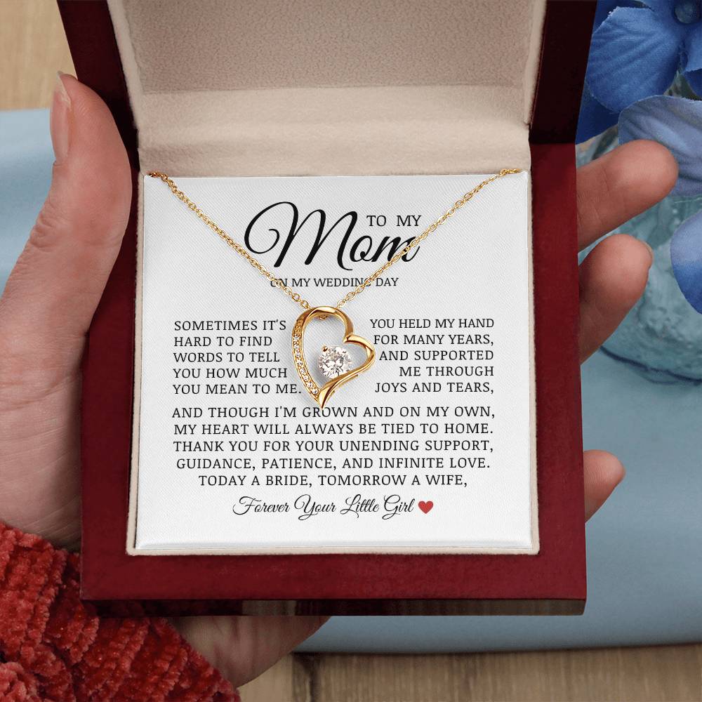 To My Mom On My Wedding Day, Forever Love Necklace