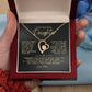 To My Beautiful Daughter "Always Keep Me In Your Heart" Heart Necklace