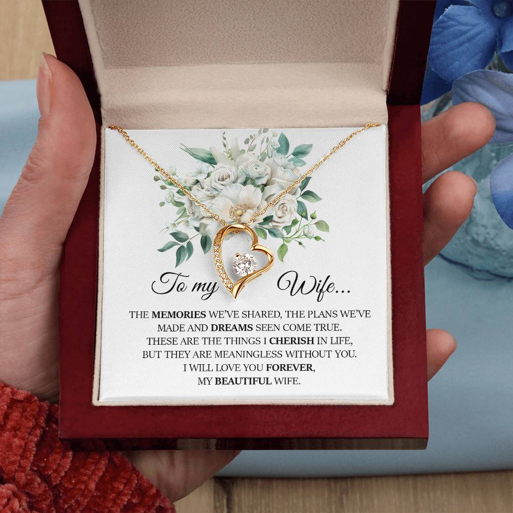 To My Wife, Forever Love Necklace