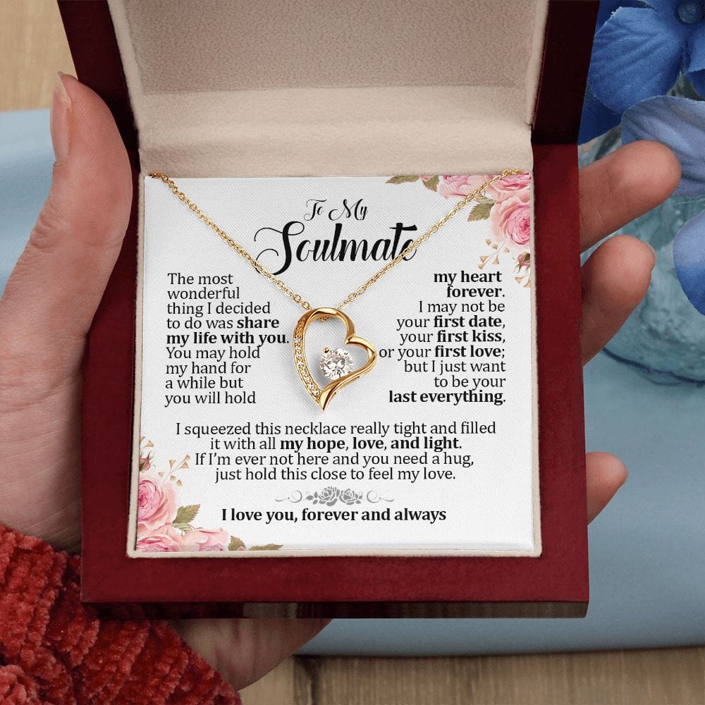To My Soulmate, Forever Heart Necklace