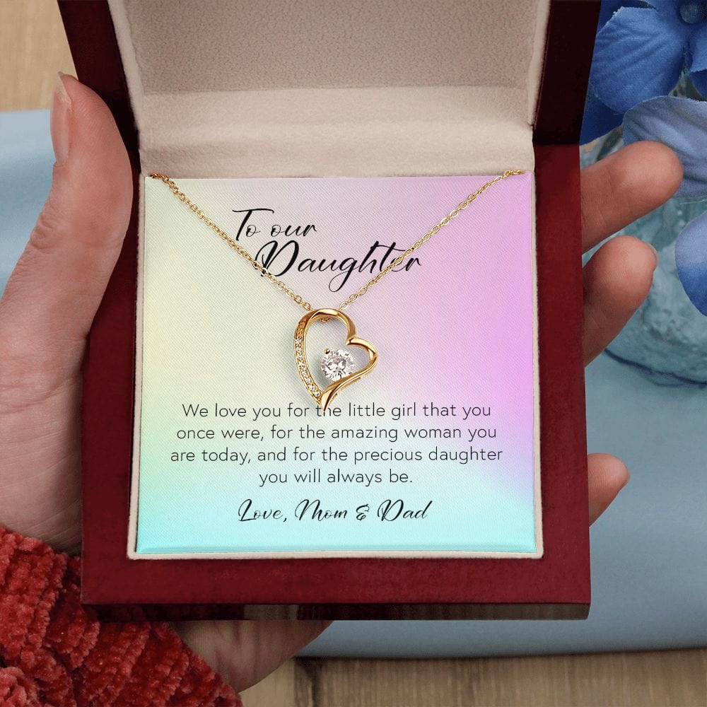 To Our Daughter, Forever Heart Necklace