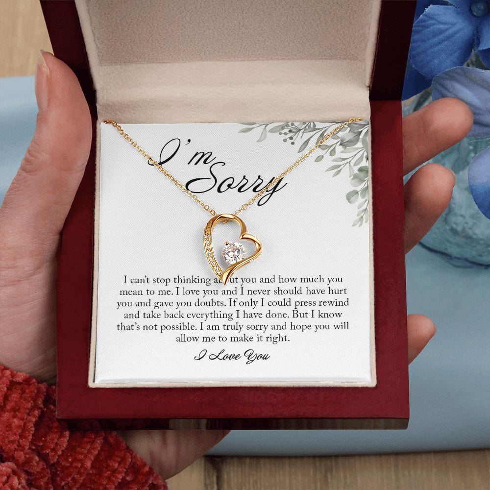 I'm Sorry Gift, Forever Heart Necklace