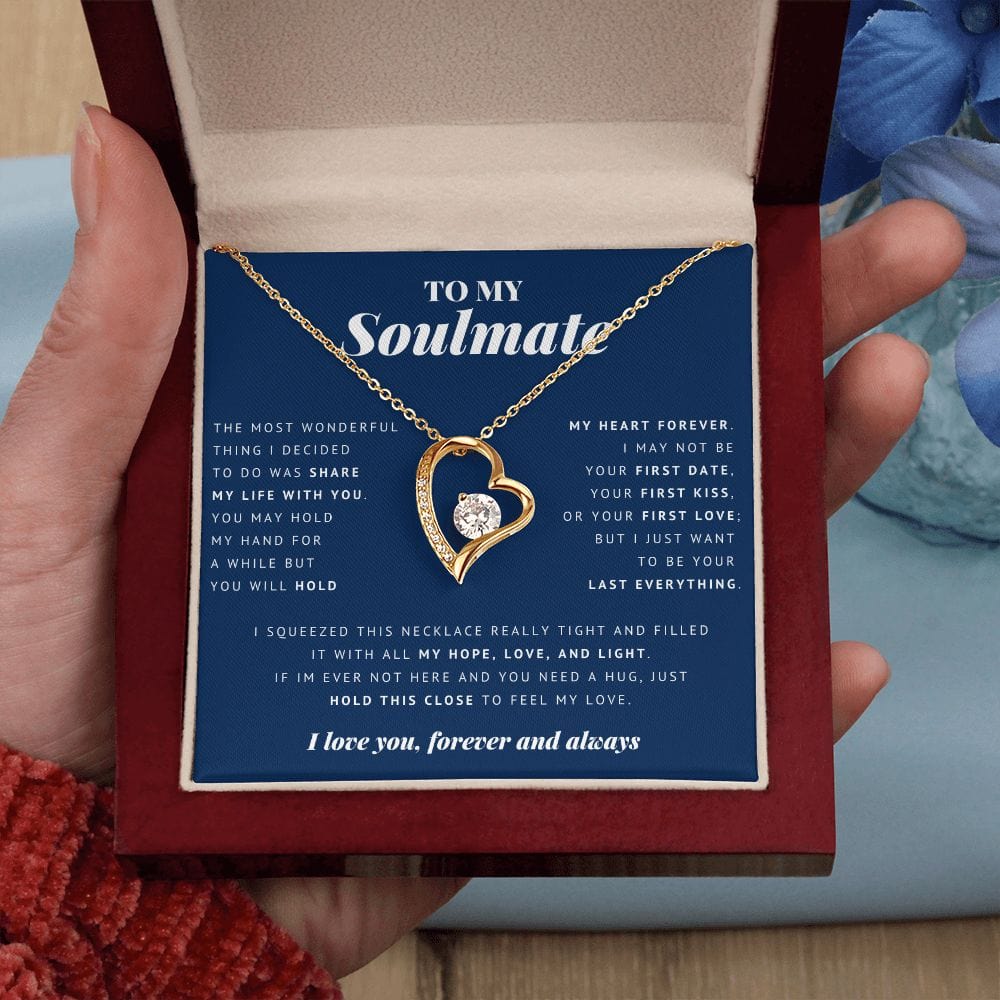 To My Soulmate, Forever Heart Necklace