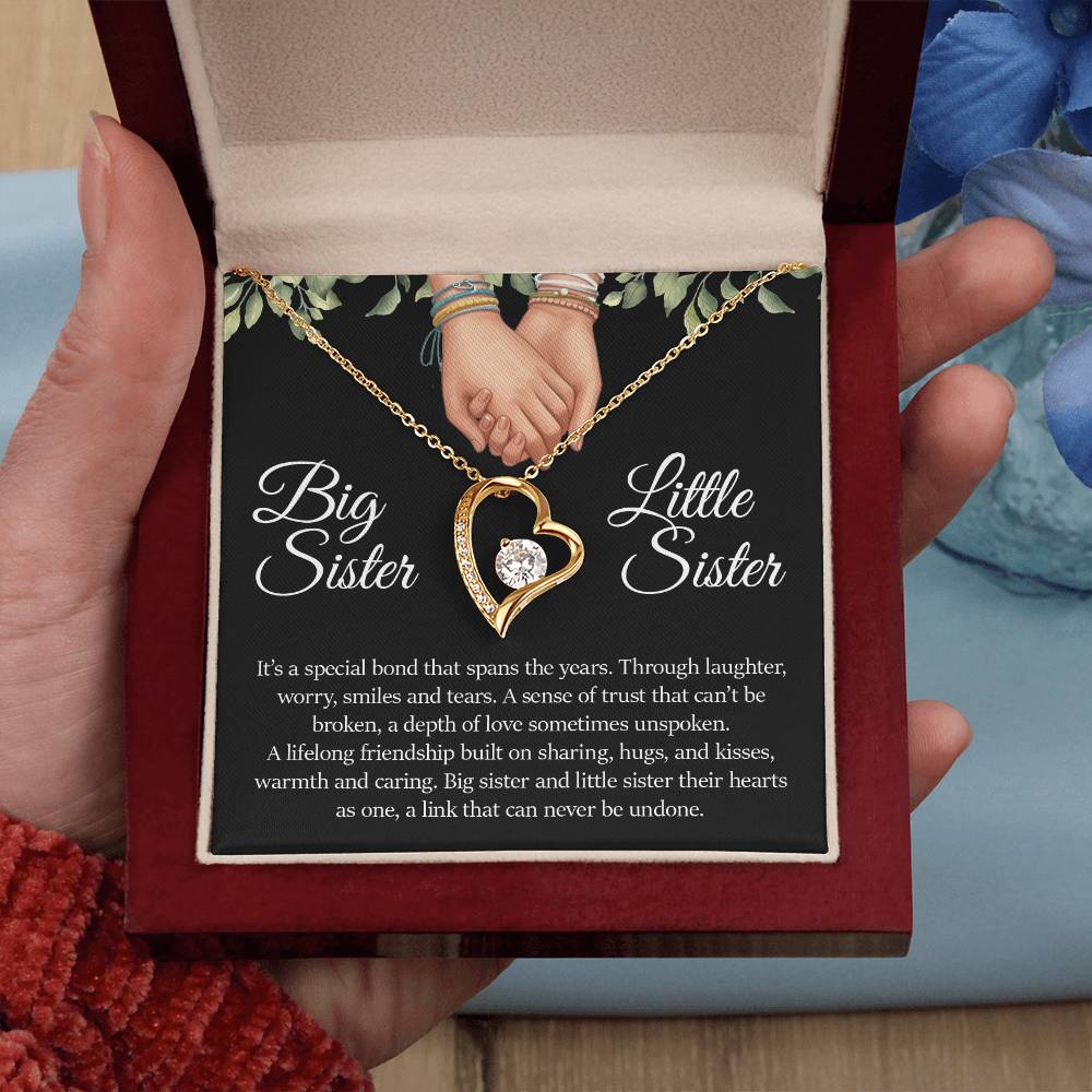 Big Sister Little Sister , Forever Love Necklace