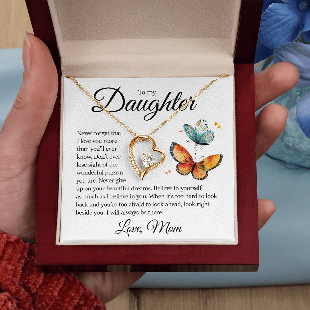 Daughter Gift, Forever Love Necklace