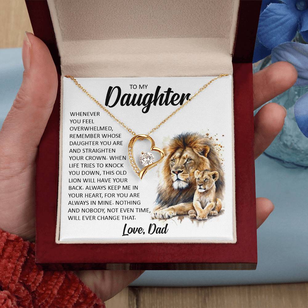 Forever Heart Necklace, Daughter Gift