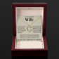 Forever Love Necklace - To My Beautiful Wife "You're The Best Thing That Ever Happened To Me"