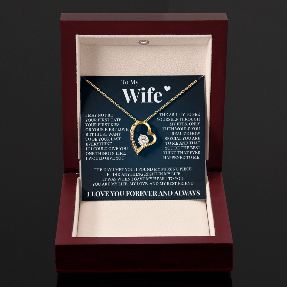 Forever Love Necklace - To My Wife "I Found My Missing Piece"