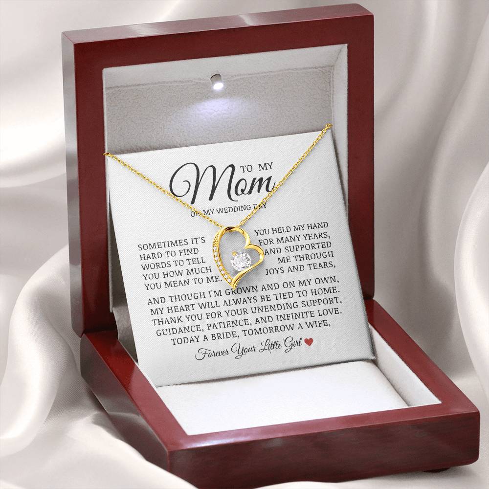 To My Mom On My Wedding Day, Forever Love Necklace